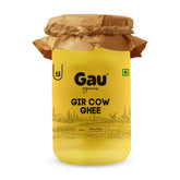 Pure Gir Cow Ghee By Gau Organics | Natural Hand Made Curd Churned Desi Ghee Helps To Boost Immunity | (1 Litr) 33.8 Ounce | Jar Pack